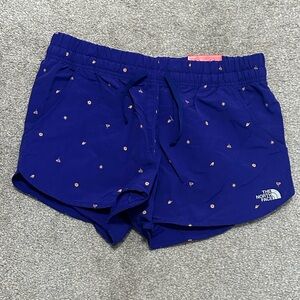 Purple north face shorts